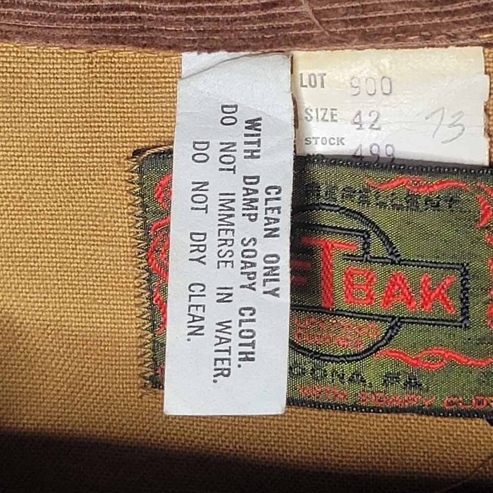 Vintage 60s Mens Size Small Distressed Canvas Hunting Birding Jacket Brown USA - Picture 5 of 9